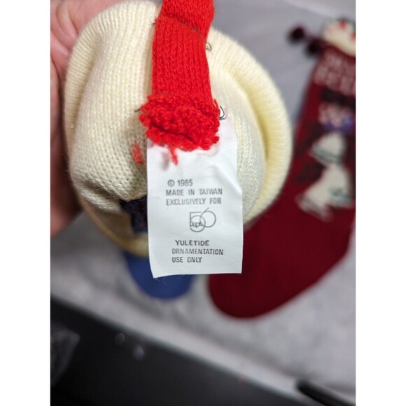 Yuletide Dept 56 Christmas Stockings Babes In Toyland/Silver Bells Lg Pair 24" - Picture 7 of 8